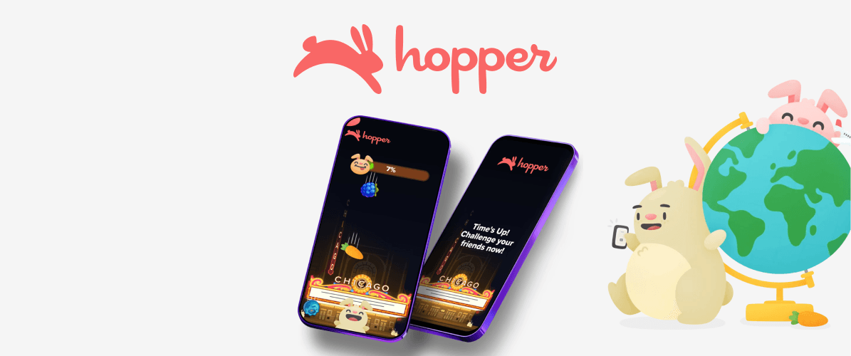 HOPPER DRIVES ENGAGEMENT WITH REWARDED MINI-GAMES